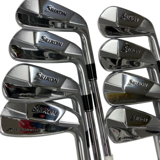 【中古】 ダンロップ SRIXON Z-FORGED II 8S アイアンセット IR 純正特注シャフト (フレックスX) メンズ 男性用 右利き 右用 Cランク ゴルフクラブ