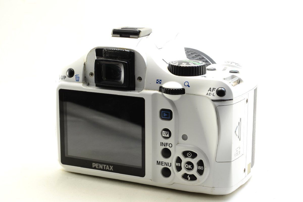 難有】PENTAX K-X / 18-55mmレンズセット ホワイト / 単三電池駆動