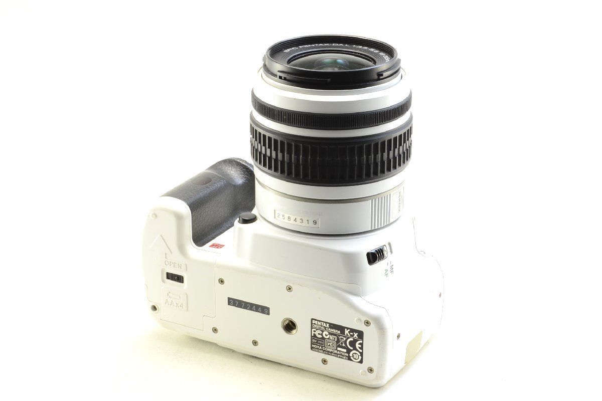 難有】PENTAX K-X / 18-55mmレンズセット ホワイト / 単三電池駆動