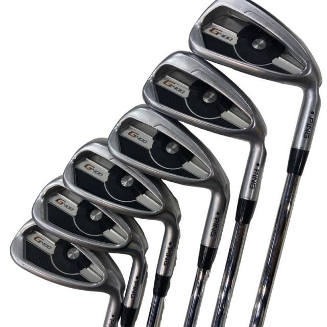 【中古】 ピン G400 8S アイアンセット IR PING AWT 2.0 LITE (フレックスS) メンズ 男性用 右利き 右用 Cランク ゴルフクラブ