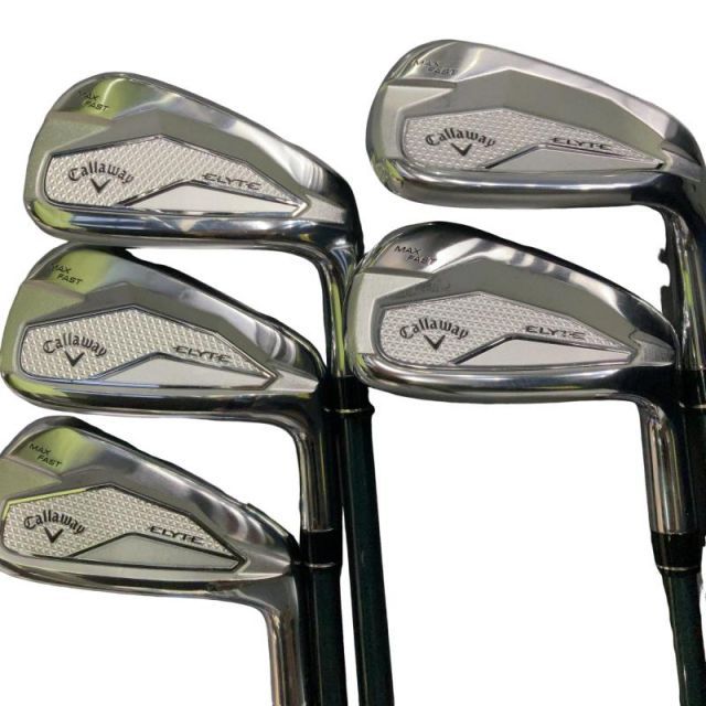 【中古】 キャロウェイ ELYTE MAX FAST 5S アイアンセット IR LIN-Q GREEN 40 for CW(ELYTE IR) (フレックスR) メンズ 男性用 右利き 右用 Cランク ゴルフクラブ