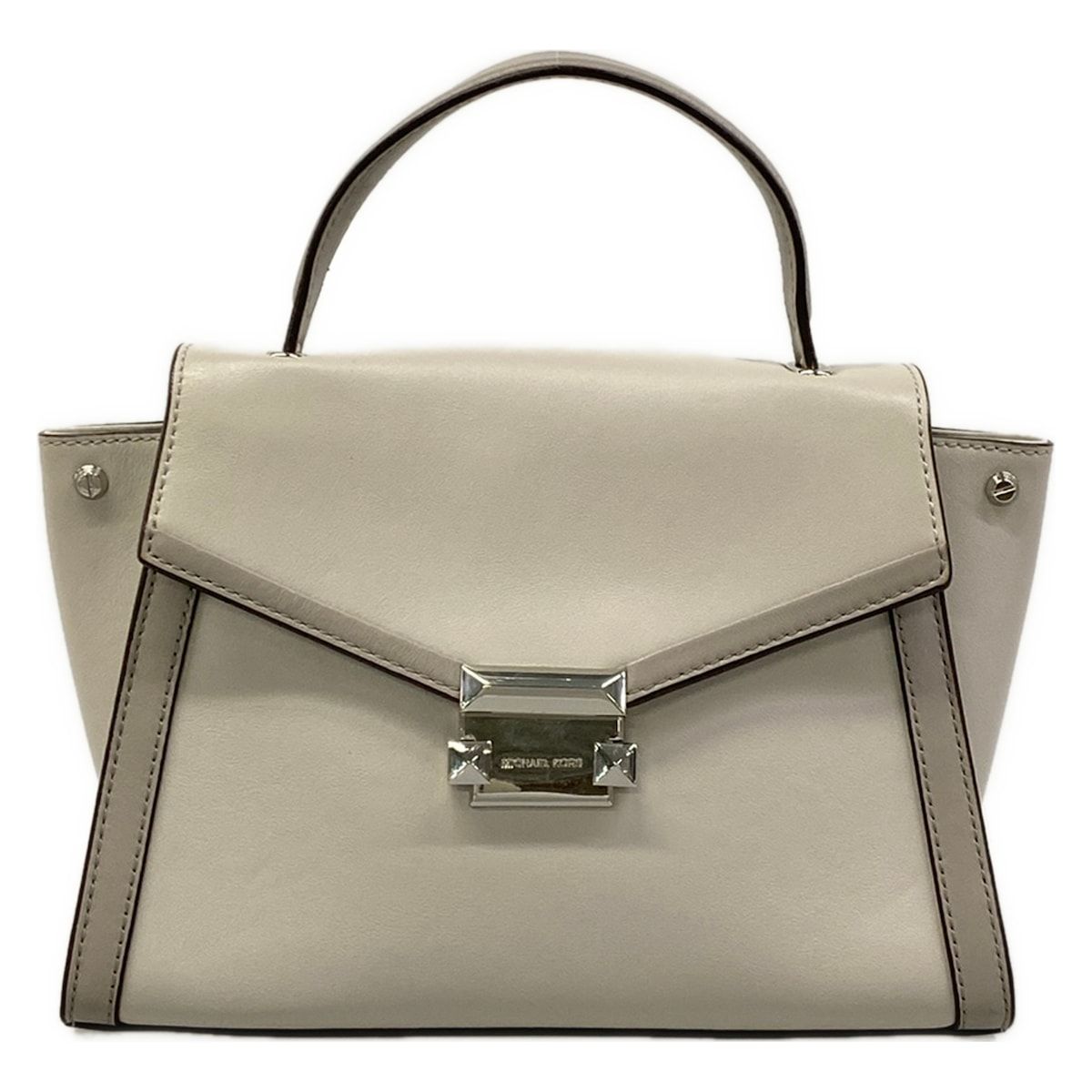 MICHAEL KORS(マイケルコース) ハンドバッグ - ライトグレー×グレー レザー 6,716円