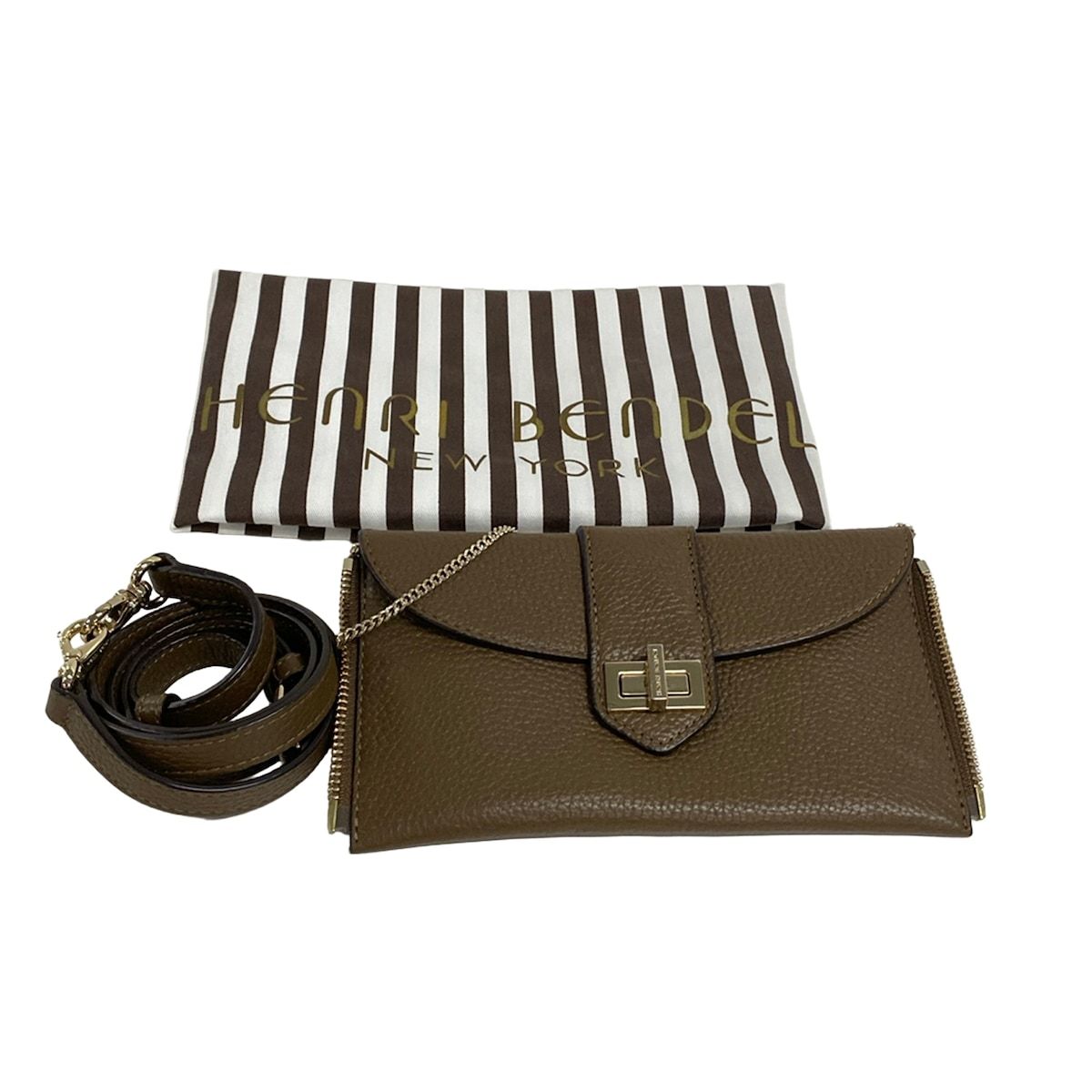 HENRI BENDEL(ヘンリベンデル) ハンドバッグ美品 - ダークブラウン 