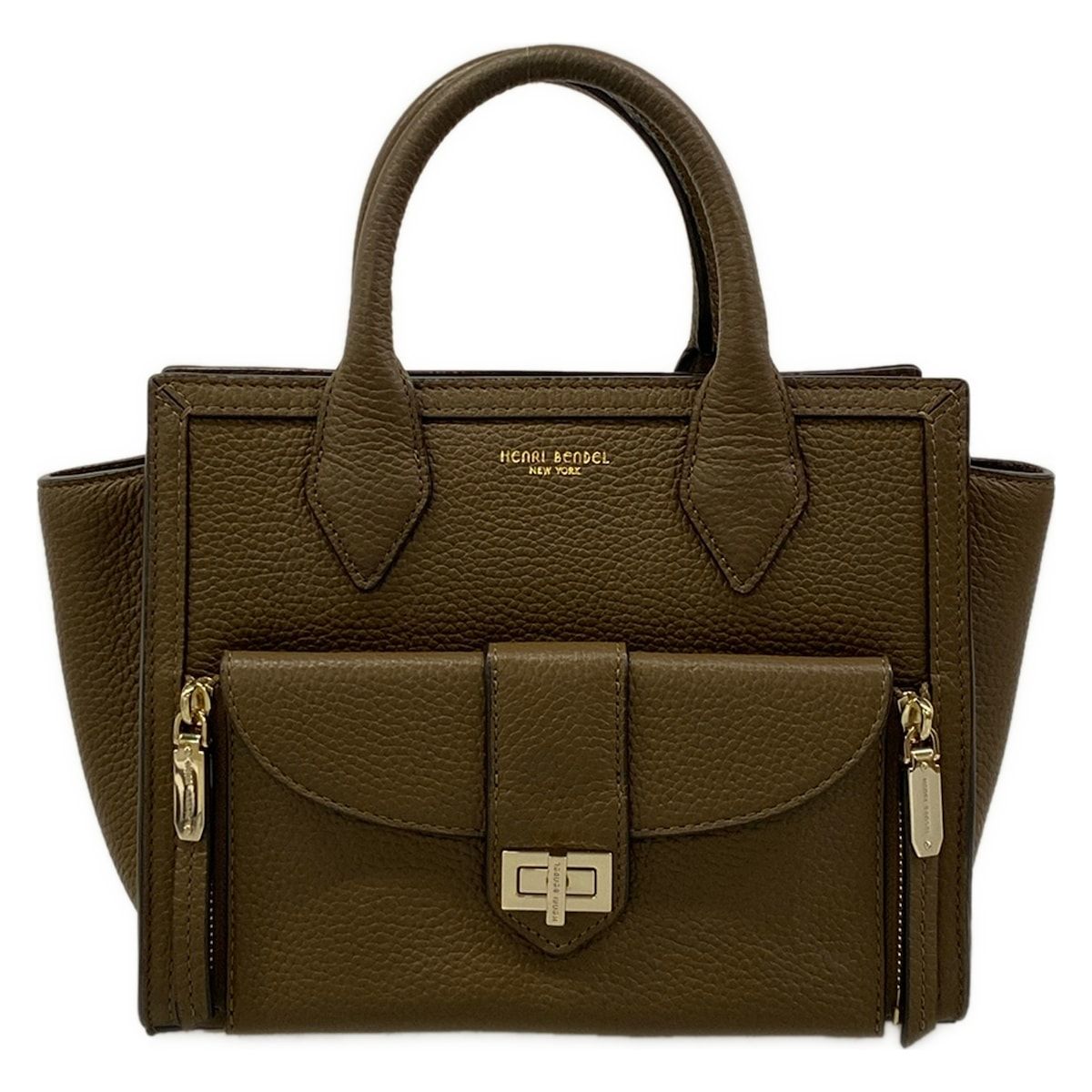 HENRI BENDEL(ヘンリベンデル) ハンドバッグ美品 - ダークブラウン レザー