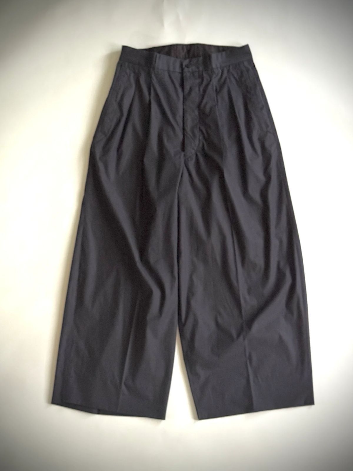 HAVERSACK ハバーサック コットンシルクハイウエストワイドパンツ 862613 NAVY ワイドシルエット プリーツ タイプライター 26,928円