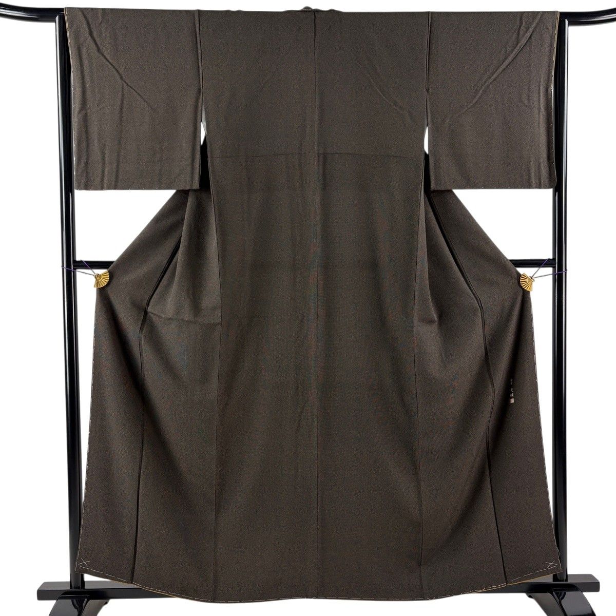 【美品】 江戸小紋 身丈159cm 裄丈64cm M 袷 落款 角通し 焦茶色 正絹 名品 【中古】 12,638円