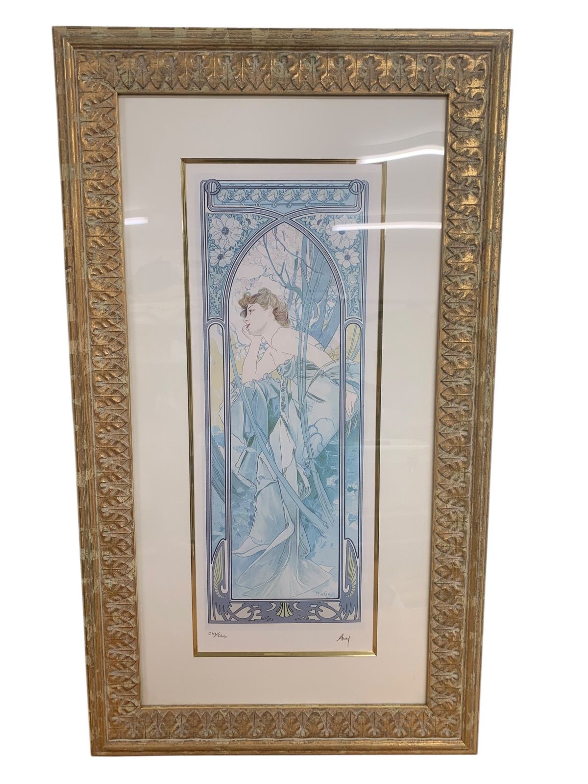 【アルフォンス・ミュシャ Ivy アイビー 限定250部 額装版画 CVI/CCL 106/250】 38,870円