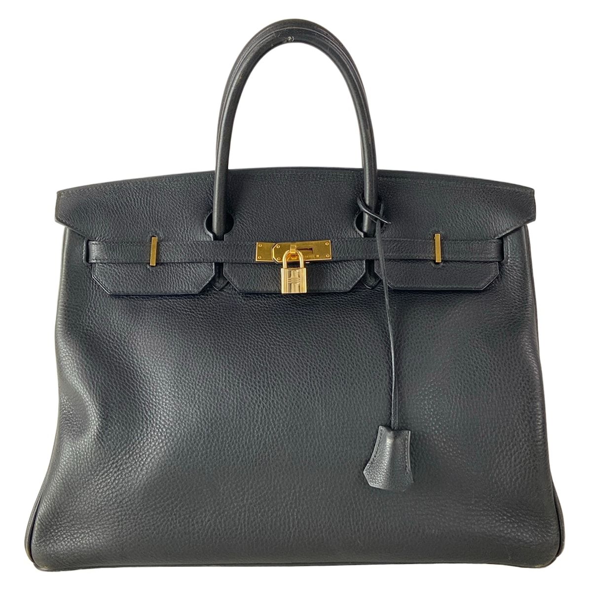 HERMES(エルメス) ハンドバッグ バーキン40 黒 ゴールド金具