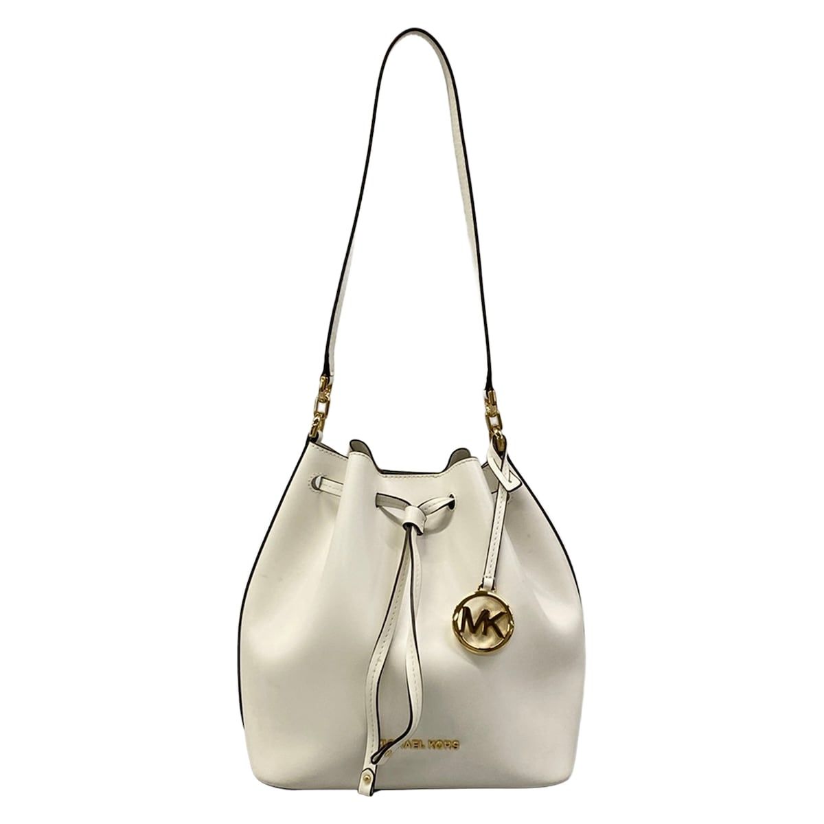 MICHAEL KORS(マイケルコース) ショルダーバッグ - 205DA0262 白 巾着型 レザー