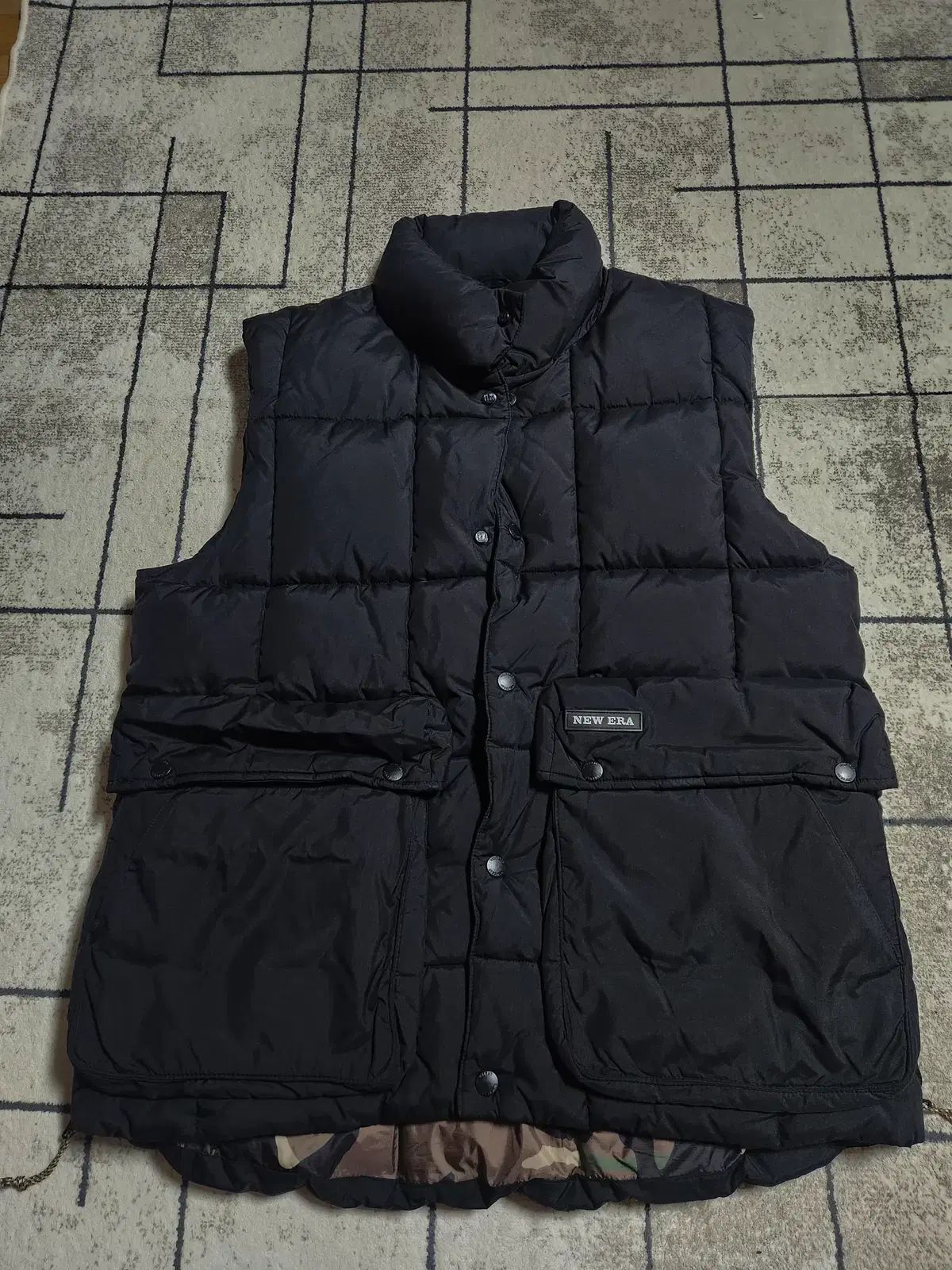 NEW ERA ダウンベスト ブラック サイズ 100 L