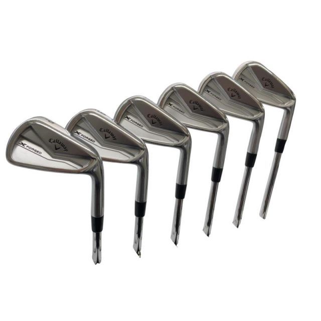 【中古】 キャロウェイ X FORGED(2024) 6S アイアンセット IR 純正特注シャフト (フレックスS) メンズ 男性用 右利き 右用 Cランク ゴルフクラブ