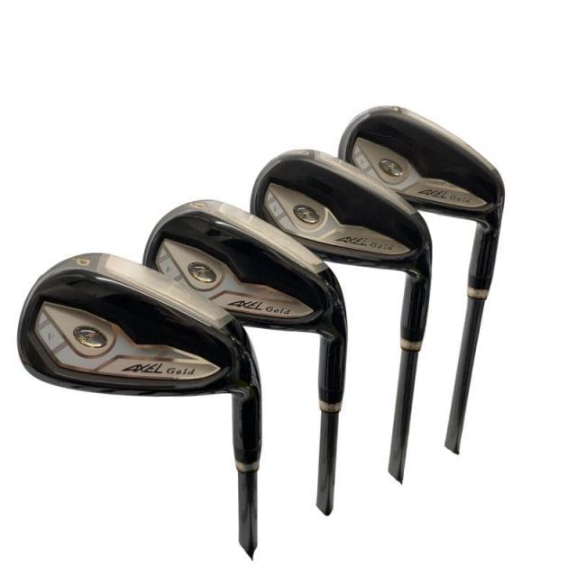 【中古】 つるや AXEL Gold Premium V 4S アイアンセット IR AXEL Gold Premium V(アイアン) (フレックスR) メンズ 男性用 右利き 右用 Bランク ゴルフクラブ