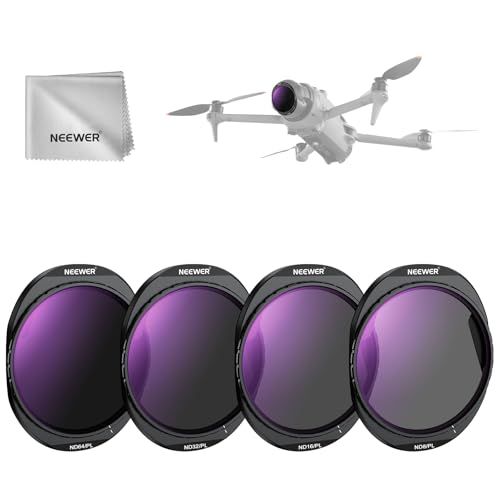 NEEWER ND/PLフィルターセット Mavic 4 Pro対応 4個セット ND8/PL＆ND16/PL＆ND32/PL＆ND64/PL ねじ込み式 マルチコートHD光学ガラス ニュートラルデンシティドローンレンズフィルター マグネット ac09e8b7