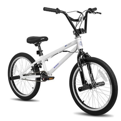 HILAND 20インチ BMX自転車 フリースタイル 初心者向き 練習用bmx 街乗り対応ブレーキ付き 街乗り 子供用 大人用Ju