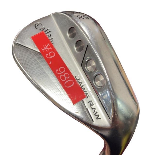 【中古】 キャロウェイ JAWS RAW クロムメッキ 58°/12°X ウェッジ WG NS PRO MODUS3 TOUR115 (フレックスS) メンズ 男性用 右利き 右用 Cランク ゴルフクラブ