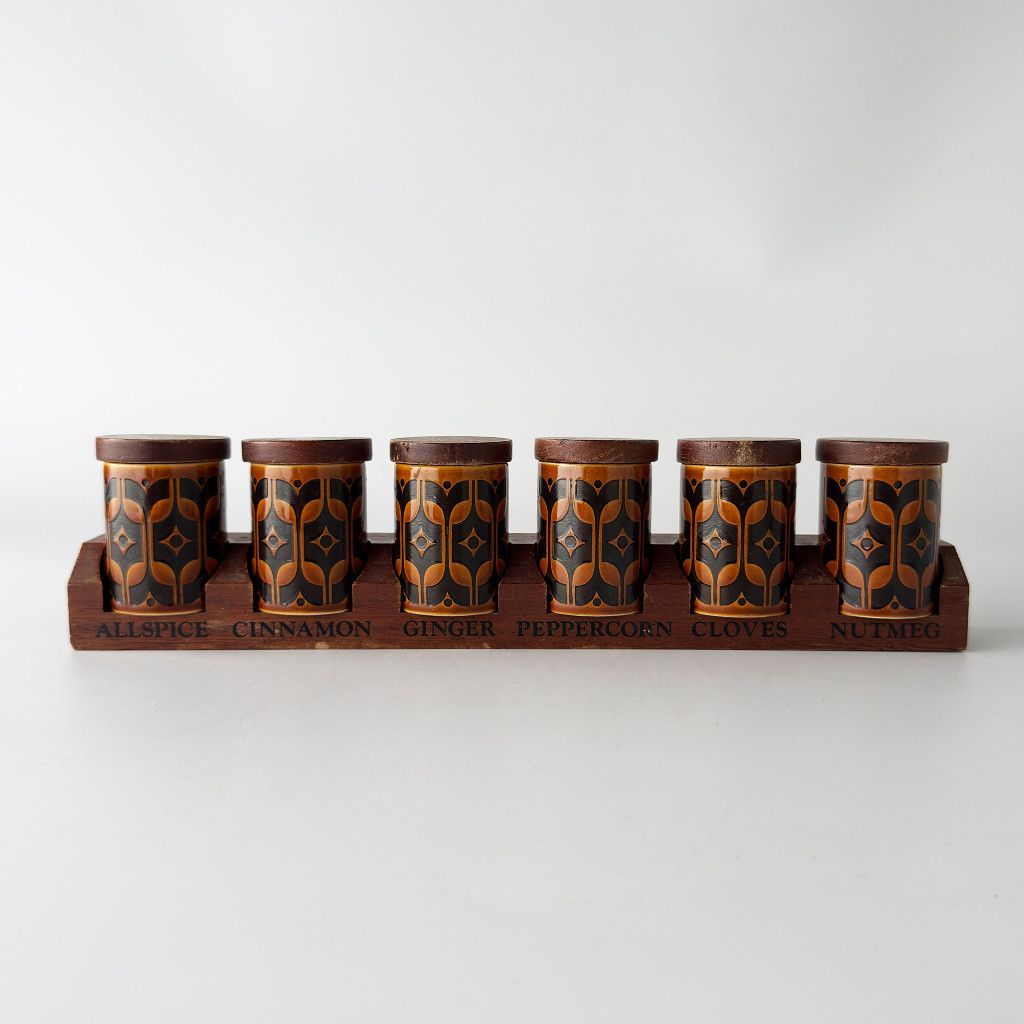 Hornsea ホーンジー Heirloom エアルーム スパイスジャー スパイスボード 7点セット キャニスター 英国 ヴィンテージ 保存容器 83252