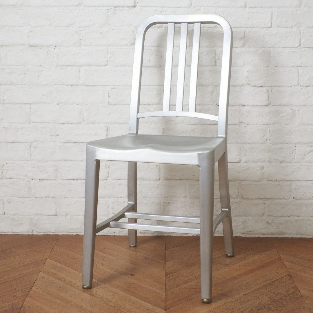 emeco 1006 NAVY CHAIR エメコ 椅子 ダイニングチェア ネイビーチェア アルミニウム アームレス サイドチェア USA アメリカ 100960