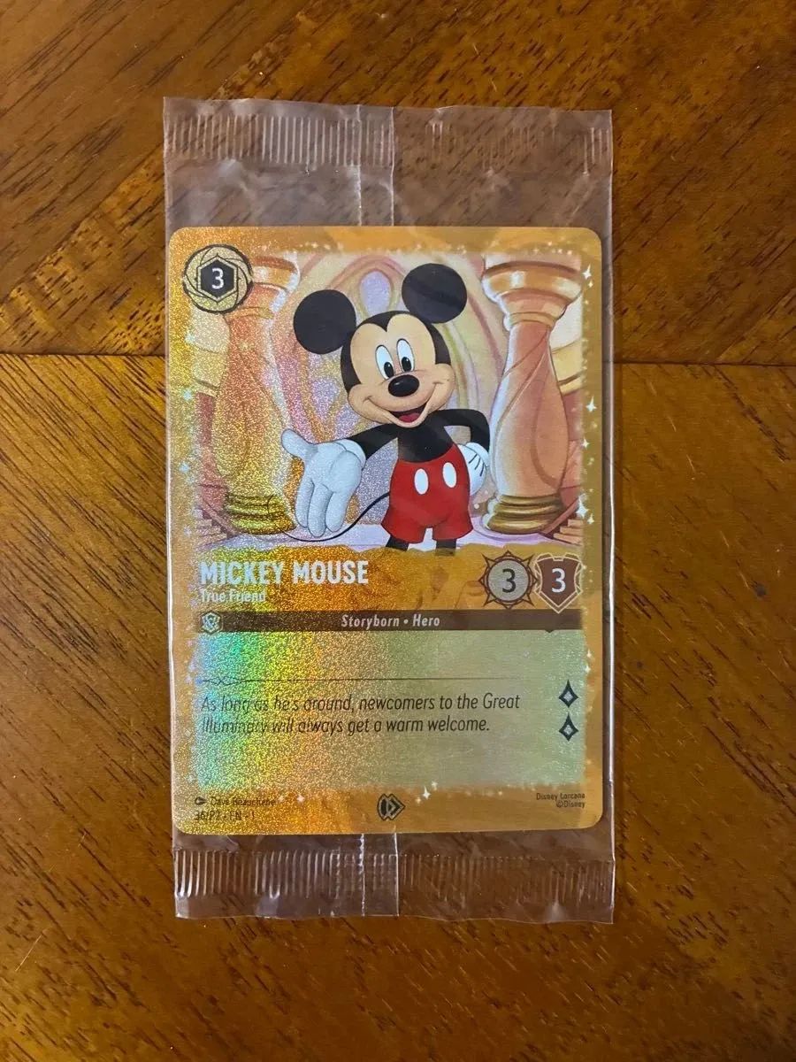 ロルカナ　ミッキーマウス　いつだって友だち　英語版プロモカード 未開封品
