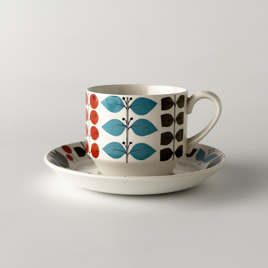 Midwinter ミッドウィンター Cherry tree チェリーツリー カップ＆ソーサー 英国 ヴィンテージ 雑貨 陶器 ティー コーヒー 101559