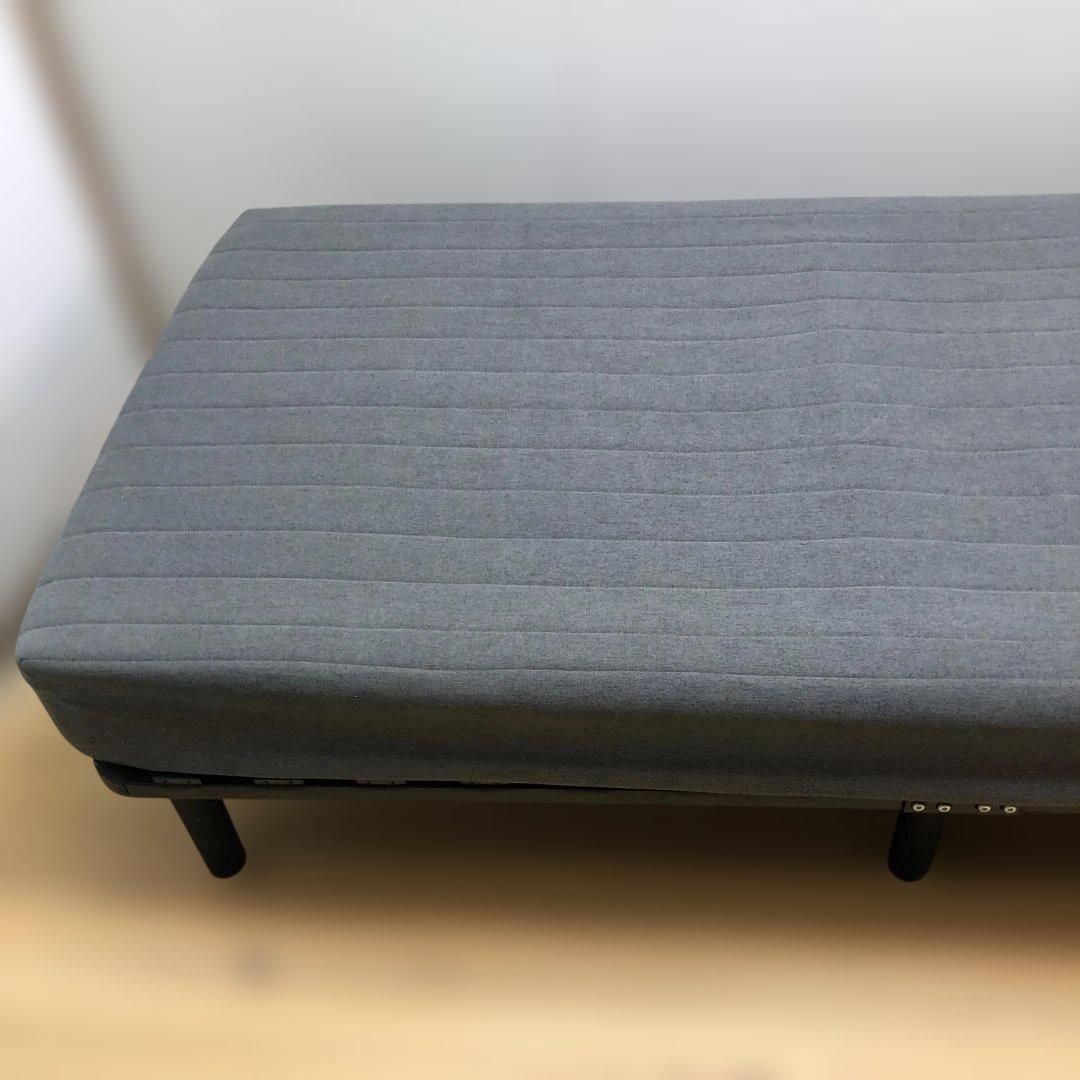ニトリ 脚付きマットレス コット2 シングル ダークグレー 中古 使用感あり ベッド フレーム付 一人暮らし 来客用 寝具 260121-1