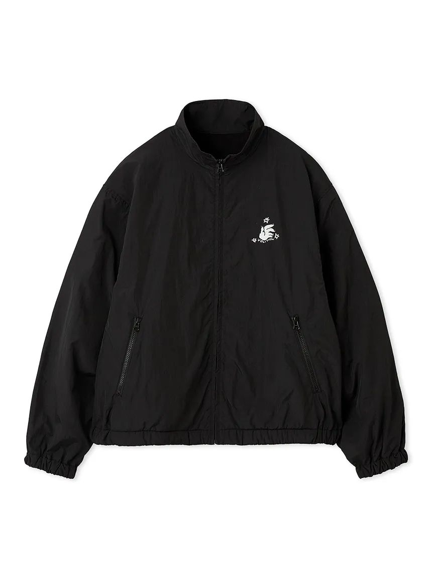 【アウトレット】null./ヌル ナイロンフリースジップジャケット (ブラック) Nylon fleece zip jacket