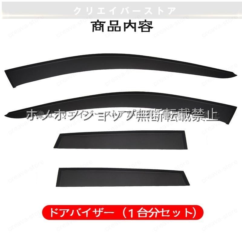 Ｑ４ ｅ?トロン（アウディ）ＦＺ対応用ドアバイザー 1台分セット ウインドウバイザー サイドバイザー スモーク