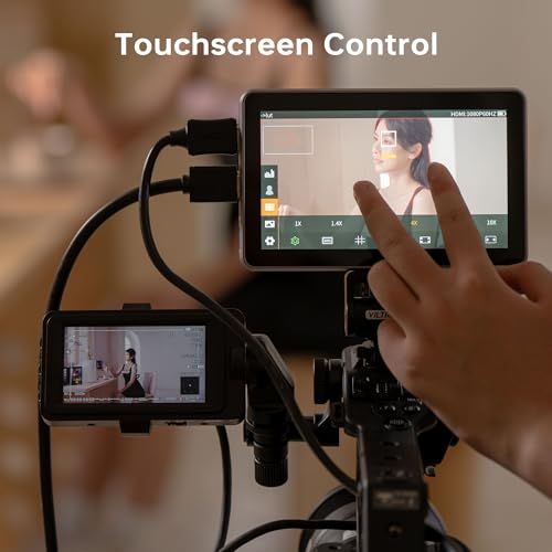 VILTROX 2000nits カメラ フィールドモニター＆ リグケージキット、4K HDMI タッチスクリーン 6 インチ カメラモニター 3D LUT ビデオモニタ 波形アナモル フィックピーキング (DC-X2 ケージ リグキット)/ 8344ff05