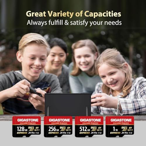 【Switch 2 専用設計】GIGASTONE microSD Express microSDカード 128GB SD7.1 読み取り速度/書き込み速度最大 880/500MB/s A1 V30 U3/ b3f9533d