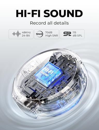 Hollyland Lark M2「新機」-ワイヤレスマイク-ピンマイク-軽量9g-48Khz/24Bit-Lightingシリーズ/USB Type-C/カメラ対応-300m転送距離 (黒, Mini Combo)/ 5c16cd8d
