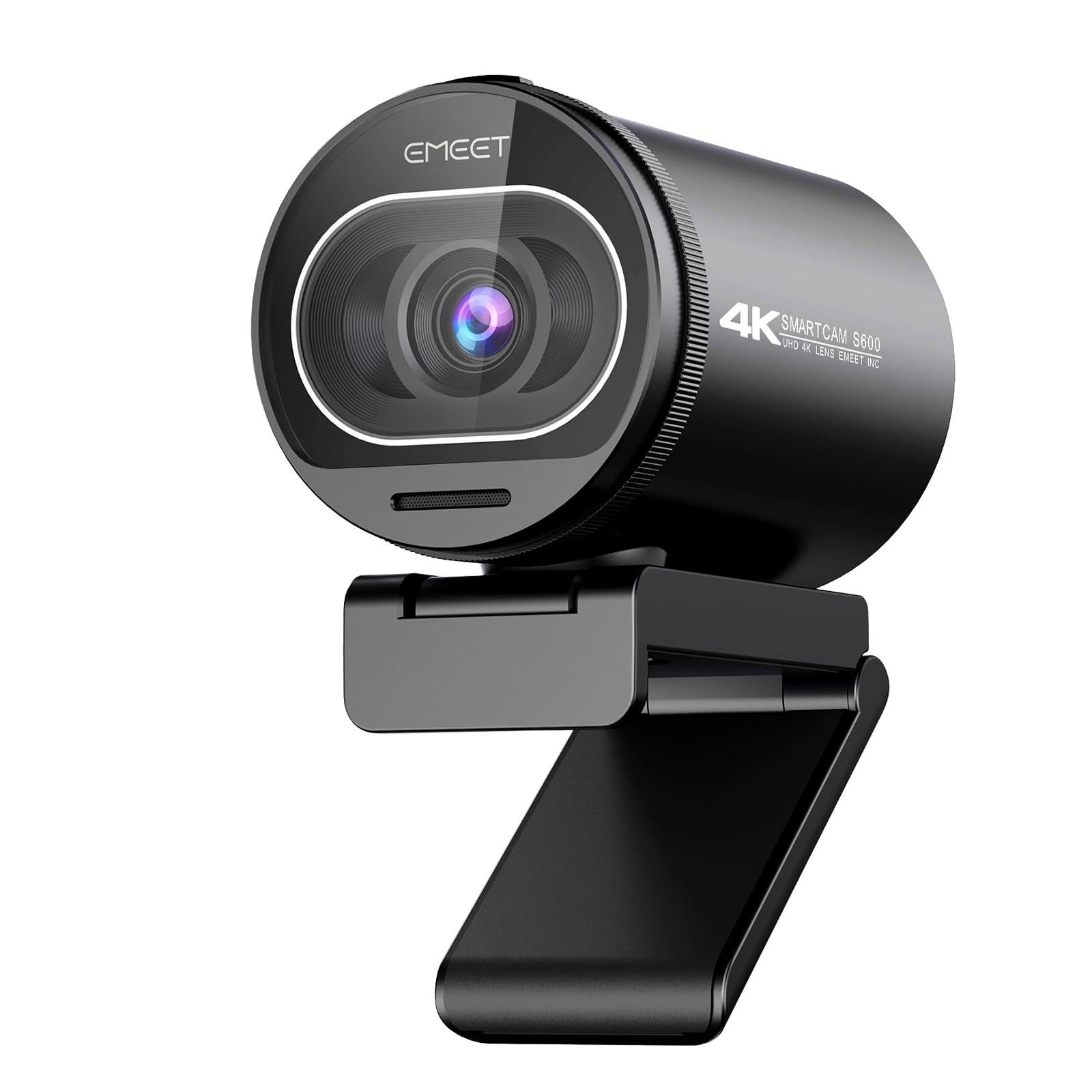 ウェブカメラ4K UHD EMEET S600 WEBカメラ 800万画素 1080p 60fps 高性能センサー搭載 73°視野角 PDAFオートフォーカス 二つノイズキャンセリングマイク内蔵 自動光補正 生放送 ライブ配信 ゲーム実況 ビ 27d532a2