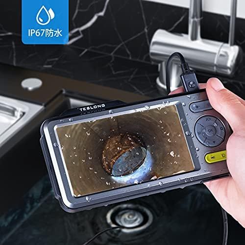 Teslong 工業用内視鏡カメラ 極細い5.0mm デュアルファイバースコープ 超細レンズ内視鏡 5