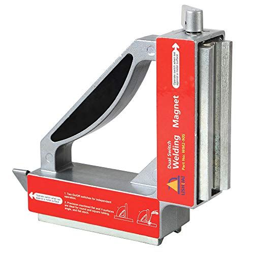 LISHUAI ネオジム溶接マグネットホルダー 90度オン/オフ スイッチ マグネチック クランプ/マグネットスクエア WM2 シルバー送料無料 349912e0