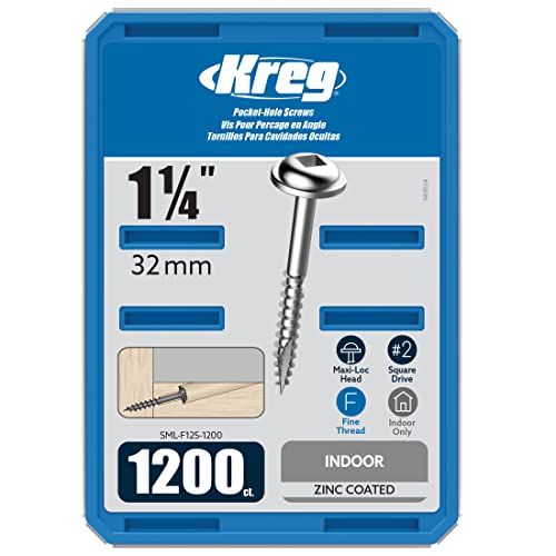 Kreg ポケットホールスクリュー 32mm 細目 （1200本入）送料無料 a45a8ab3