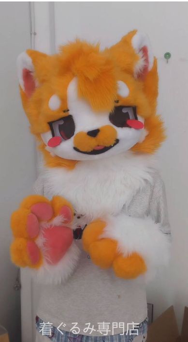 犬　猫　着ぐるみ ヘッド全頭　ヘッド ケモノ ファースーツ ぬいぐるみ コスプレ コスチューム Kurumi 一点物 C680