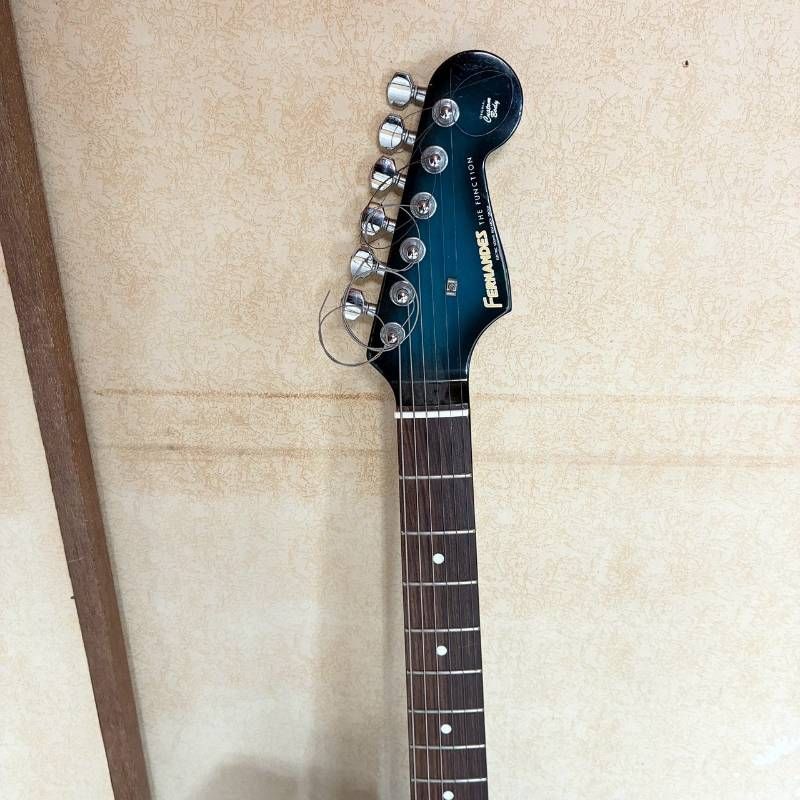 【動作品】Fernandes FST-65 THE FUNCTION エレキギター ブルーバースト SSH ソフトケース付