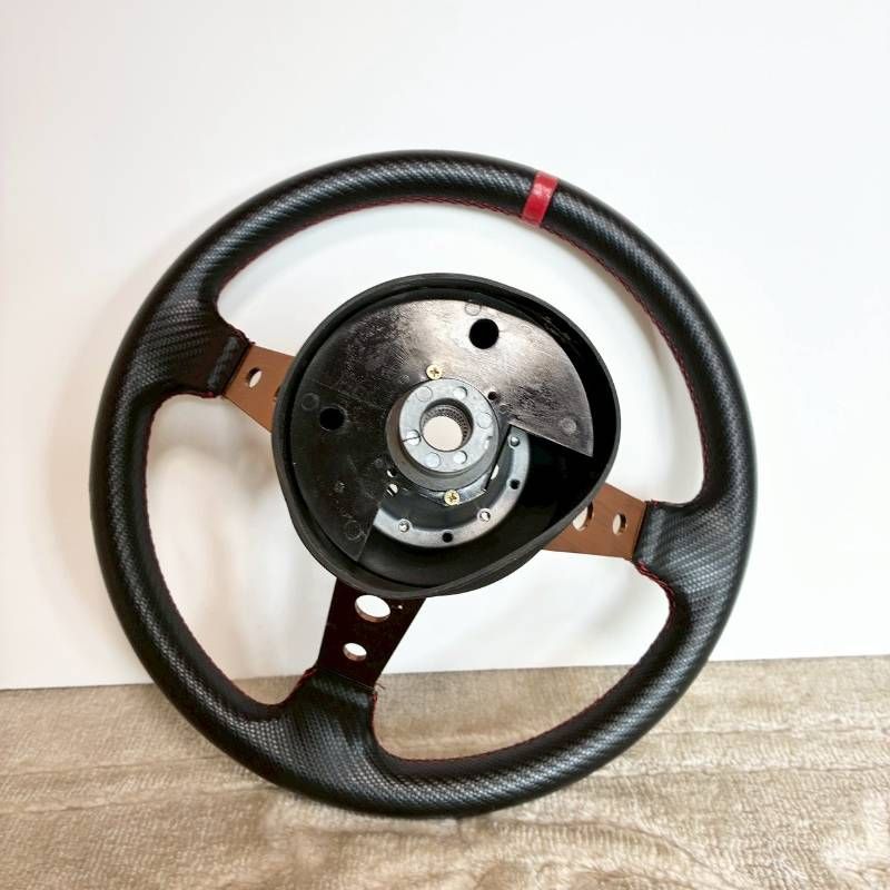 希少】NARDI ナルディ風 ステアリング 3スポーク ディープコーン