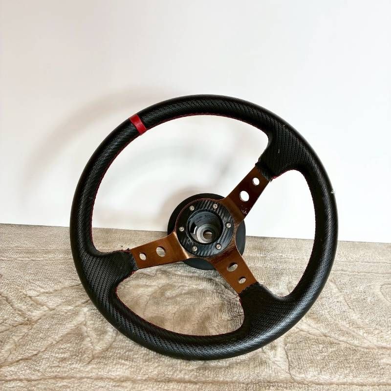 希少】NARDI ナルディ風 ステアリング 3スポーク ディープコーン