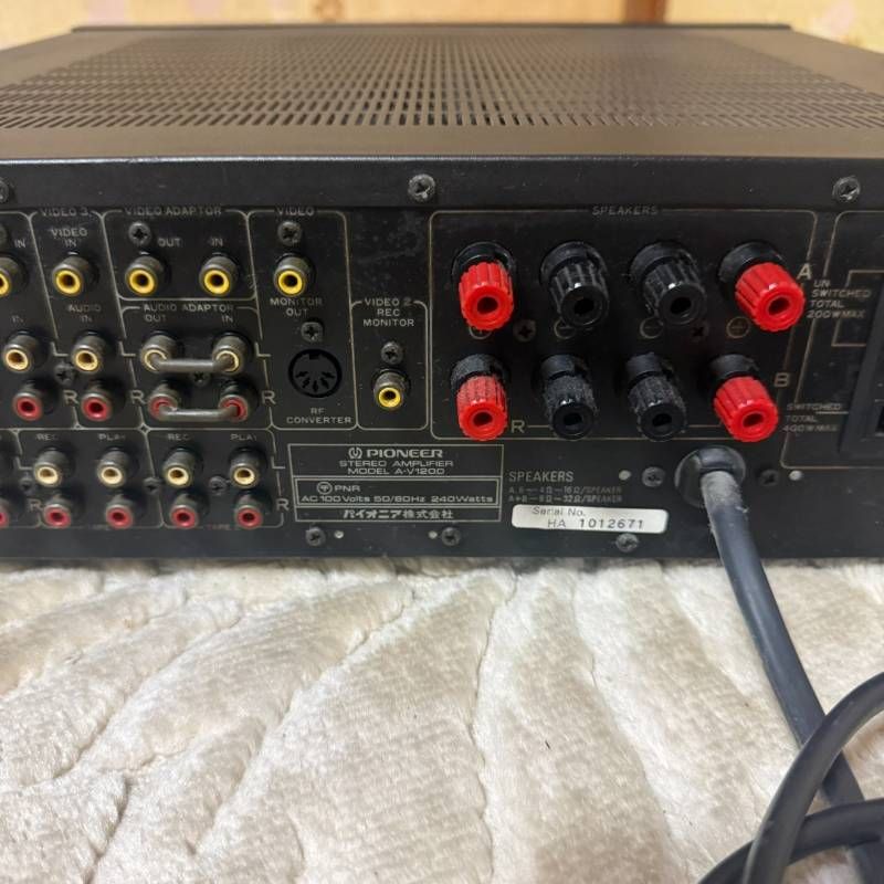 【商品名】 Pioneer ステレオアンプ A-V1200 オーディオアンプ 【商品名】 Pioneer ステレオアンプ A-V1200 オーディオアンプ