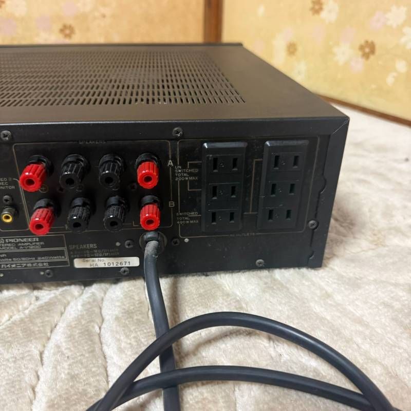 【商品名】 Pioneer ステレオアンプ A-V1200 オーディオアンプ 【商品名】 Pioneer ステレオアンプ A-V1200 オーディオアンプ