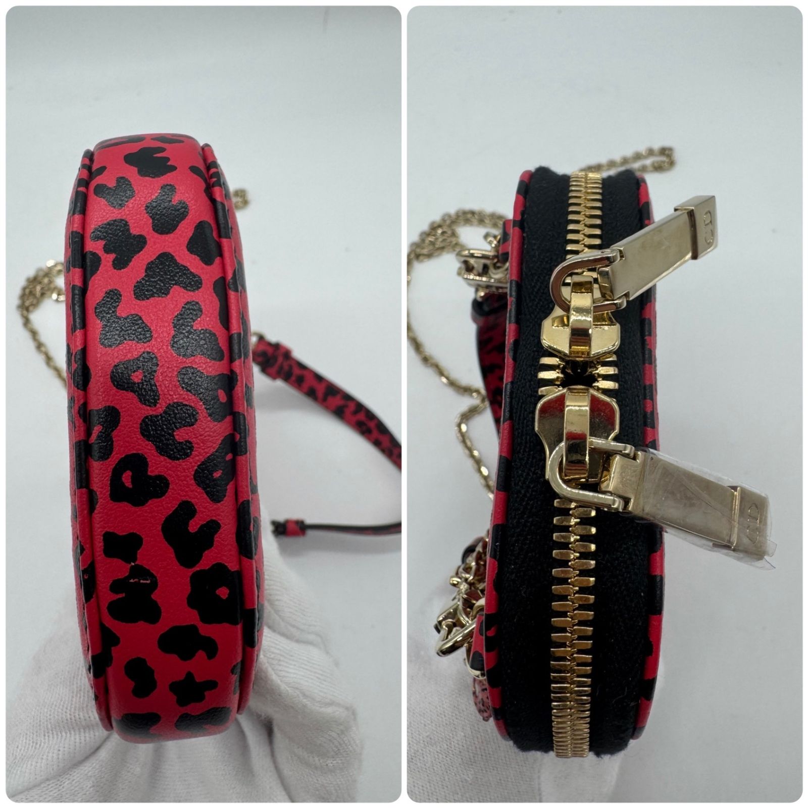 超美品】 Dior ディオール レディディオール レオパード柄 フォーン 