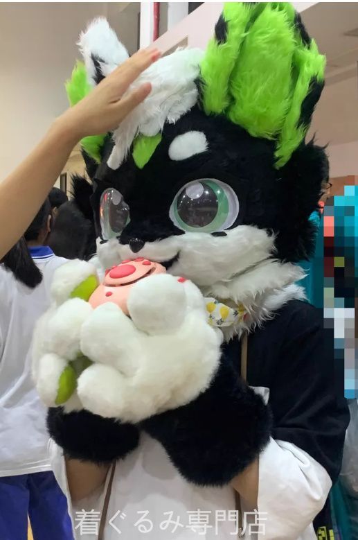 犬　猫　着ぐるみ ヘッド全頭　ヘッド ケモノ ファースーツ ぬいぐるみ コスプレ コスチューム Kurumi 一点物 C684