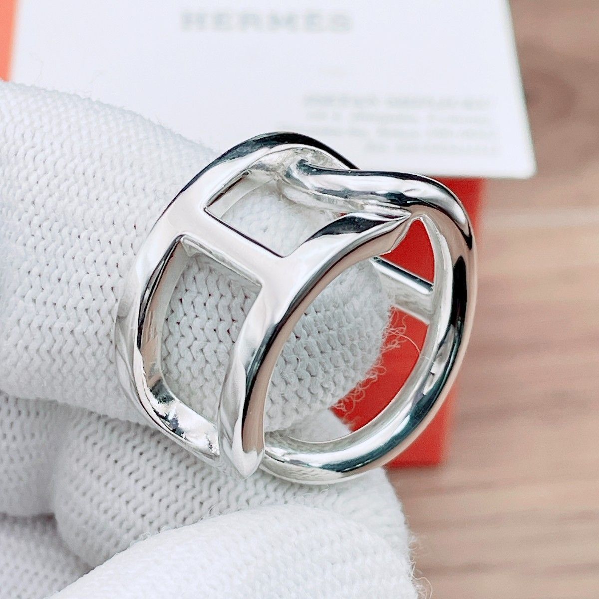◇エルメス◇新品仕上済 HERMES シェーヌダンクル シテール リング 