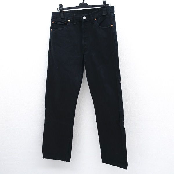 Levis / リーバイス ◆デニムパンツ/501/ボタン裏311/ブラック/W34/UK製 501-0165 メンズファッション【中古】