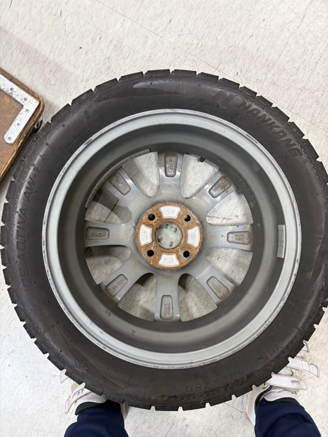 ホンダ純正 15インチ アルミホイール スタッドレス 165/55R15 NANKANG