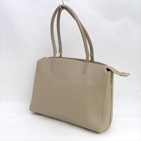 Paul Smith / ポールスミス ■トートバッグ　セミショルダー　レザー　アイボリー 【バッグ/バック/BAG/鞄/カバン】 ブランド【中古】