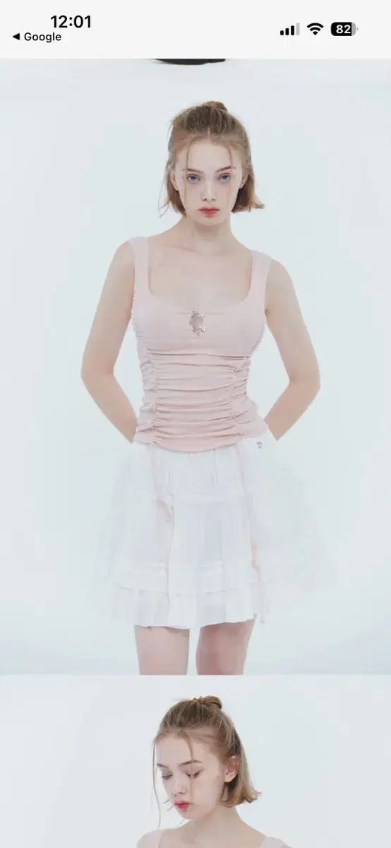 PAIN OR PLEASURE ペインオアプレジャー スカート ARIEL TIERED SKIRT white