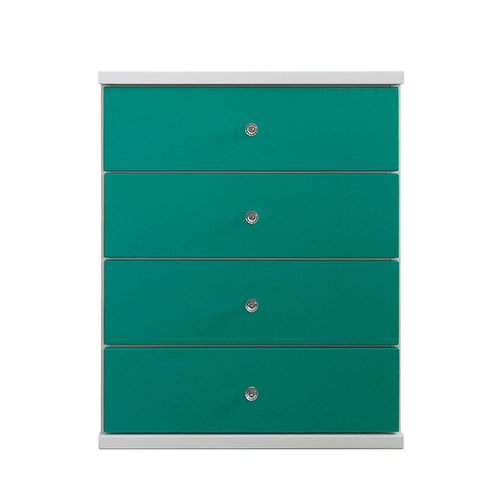 関家具(Sekikagu) チェスト 60cm幅4段 ターコイズ nakakei キャンディ 342106ｍａ