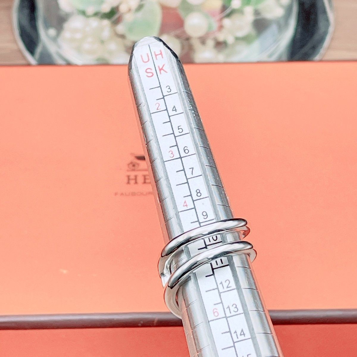 ◇エルメス◇新品仕上済 HERMES シェーヌダンクル ツイスト リング 