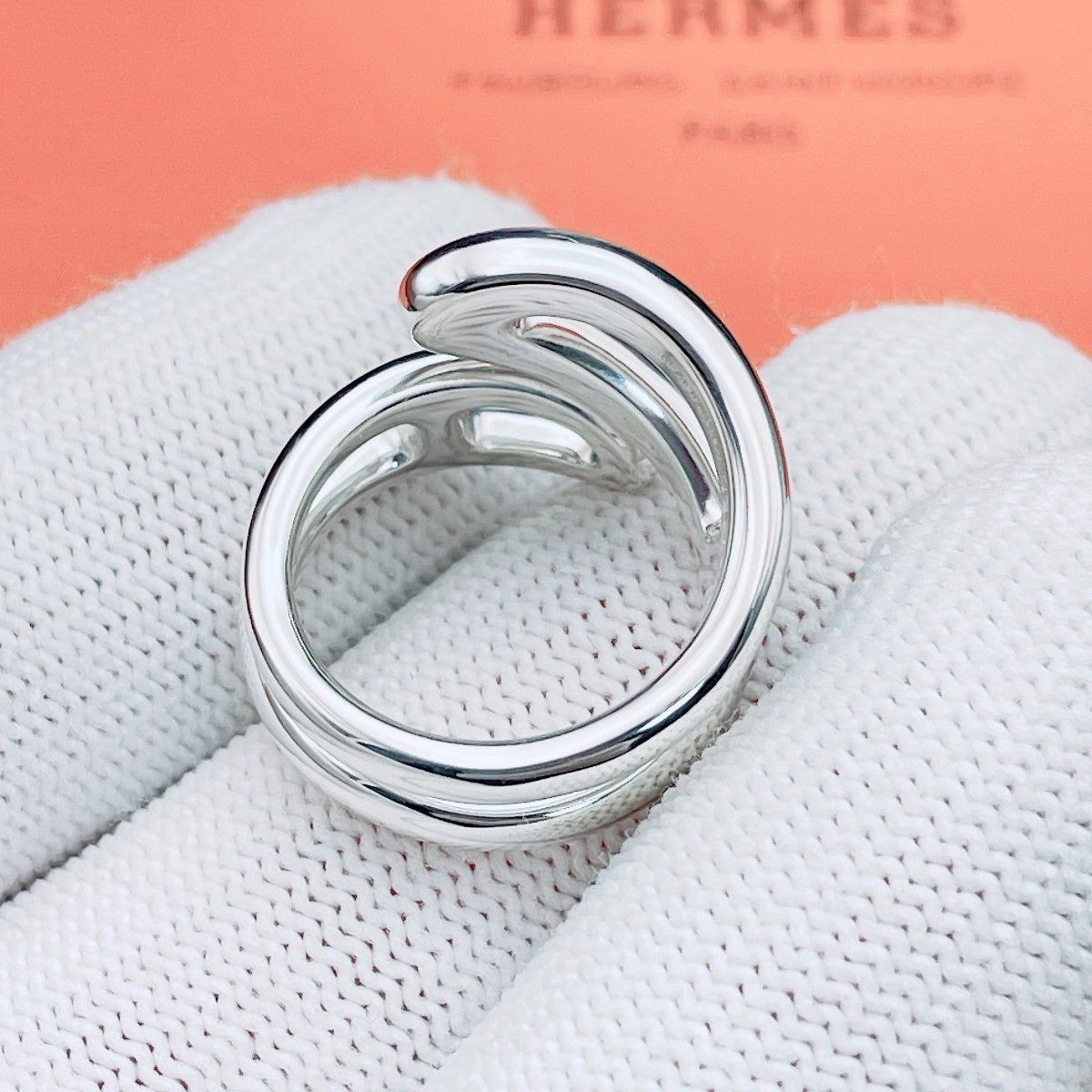 ◇エルメス◇新品仕上済 HERMES シェーヌダンクル ツイスト リング 