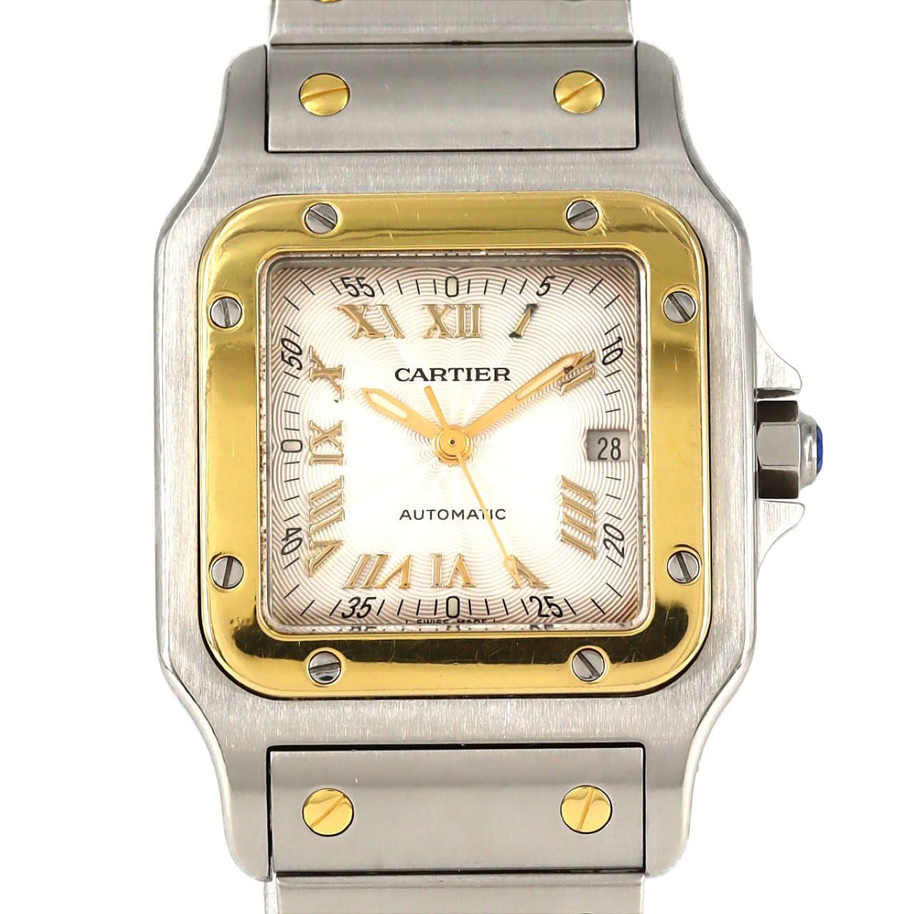 【ノーメンテナンス還元価格】カルティエ サントスガルベLM コンビ W20041C4 SSxYG 自動巻